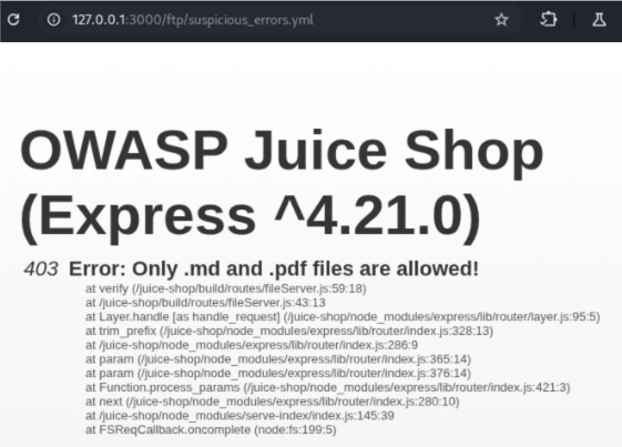 Owasp juice shop 6